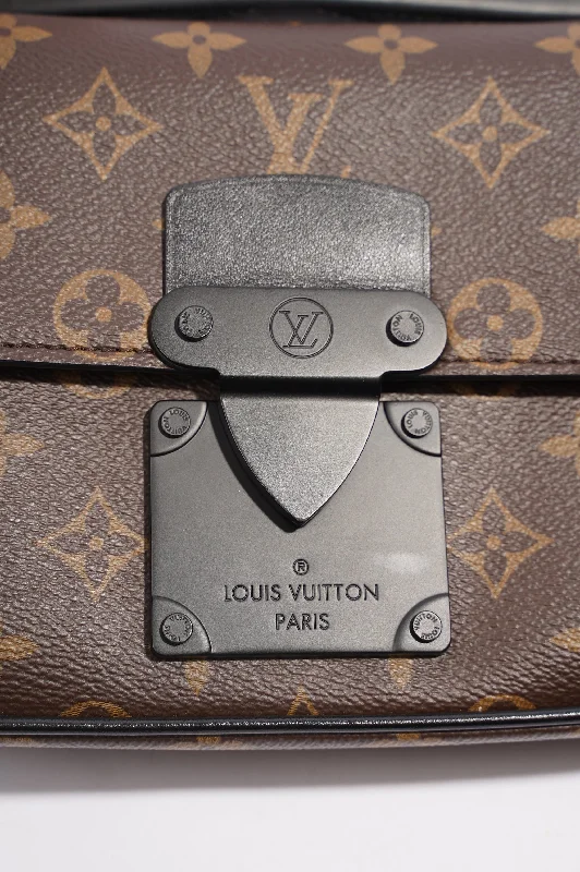 Louis Vuitton Mens S Lock Sling Bag Monogram Canvas