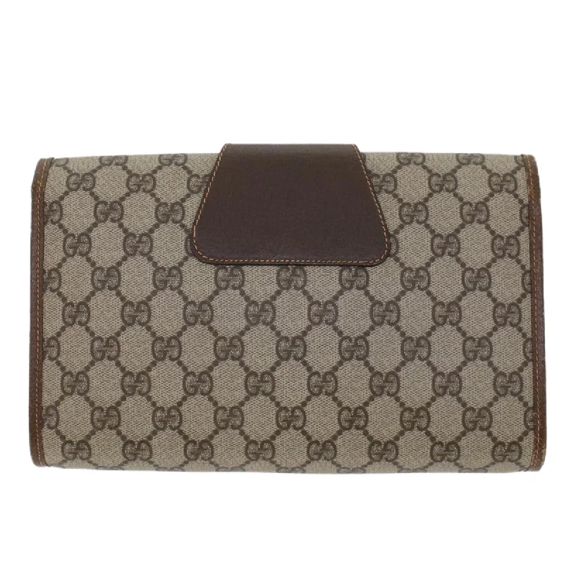 GUCCI GG Canvas Web Sherry Line Clutch Bag Beige Red Green 156.01.030  44751