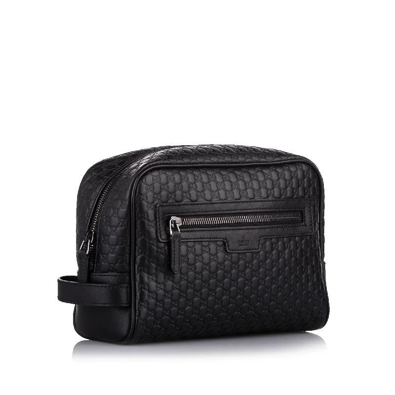 Gucci Black Microguccissima Clutch