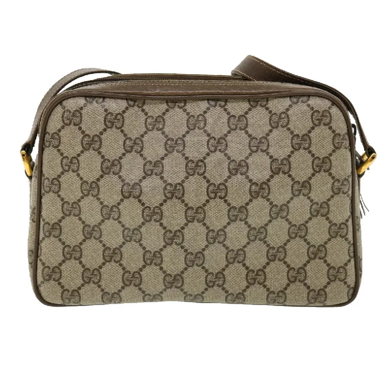 GUCCI GG Canvas Web Sherry Line Shoulder Bag Beige Red Green  yk5378