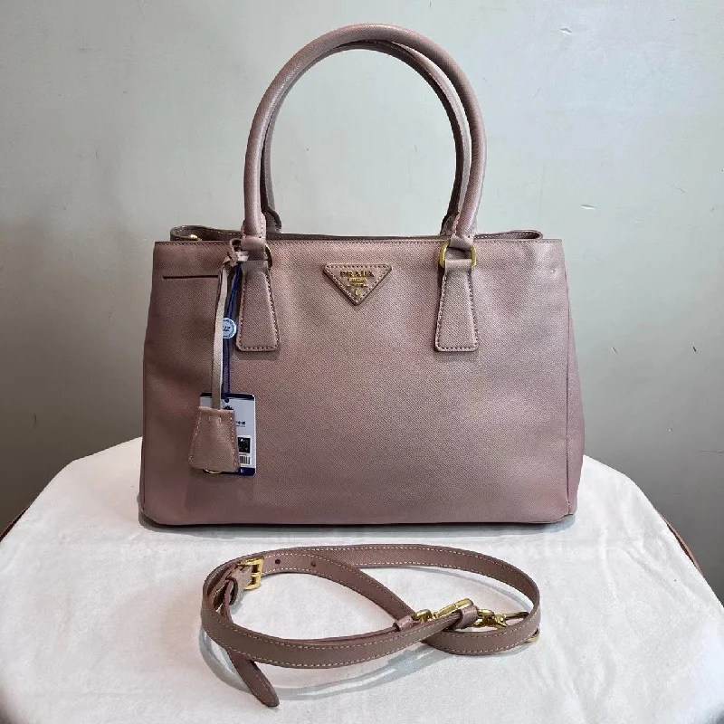 Prada Saffiano Pink Leather Handbag Medium