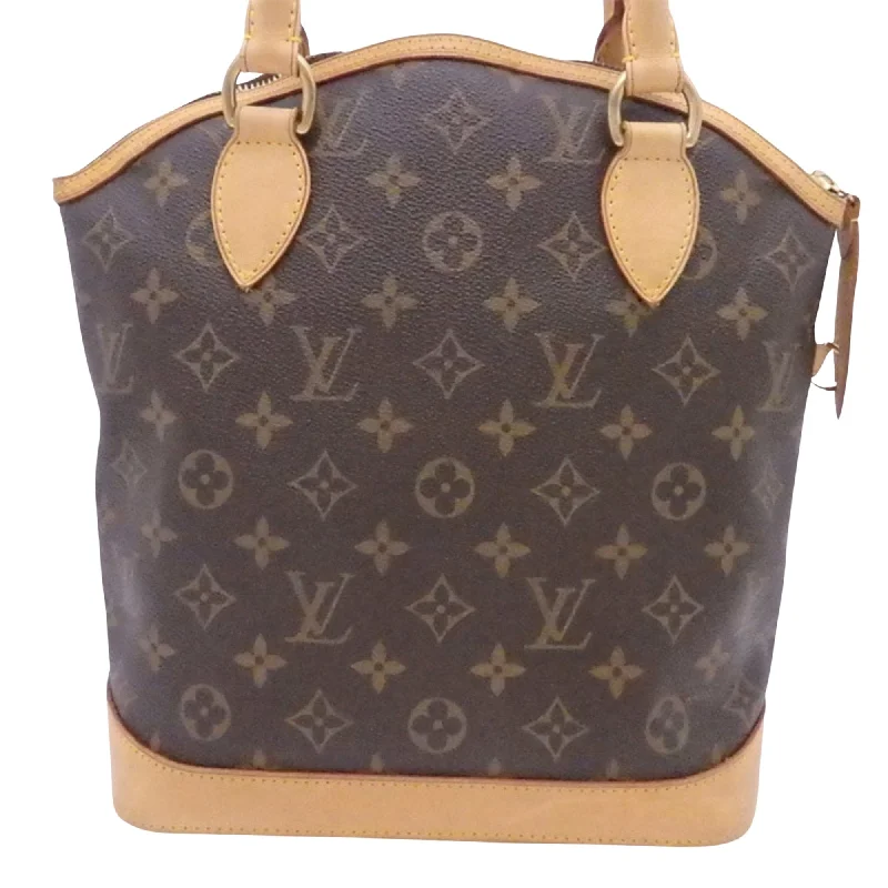 Louis Vuitton Brown Canvas Lockit handbag bag