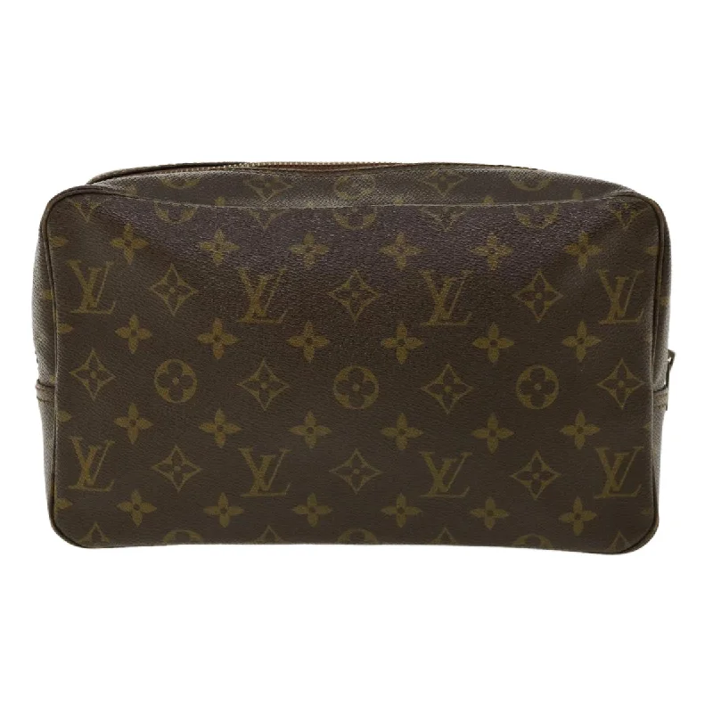 Louis Vuitton Brown Canvas Trousse de Toilette clutch bag