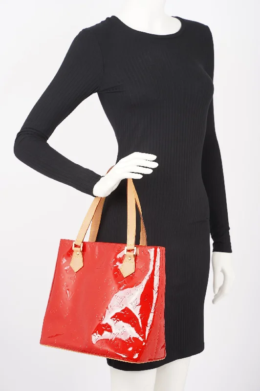 Louis Vuitton Womens Tote Bag Red Vernis