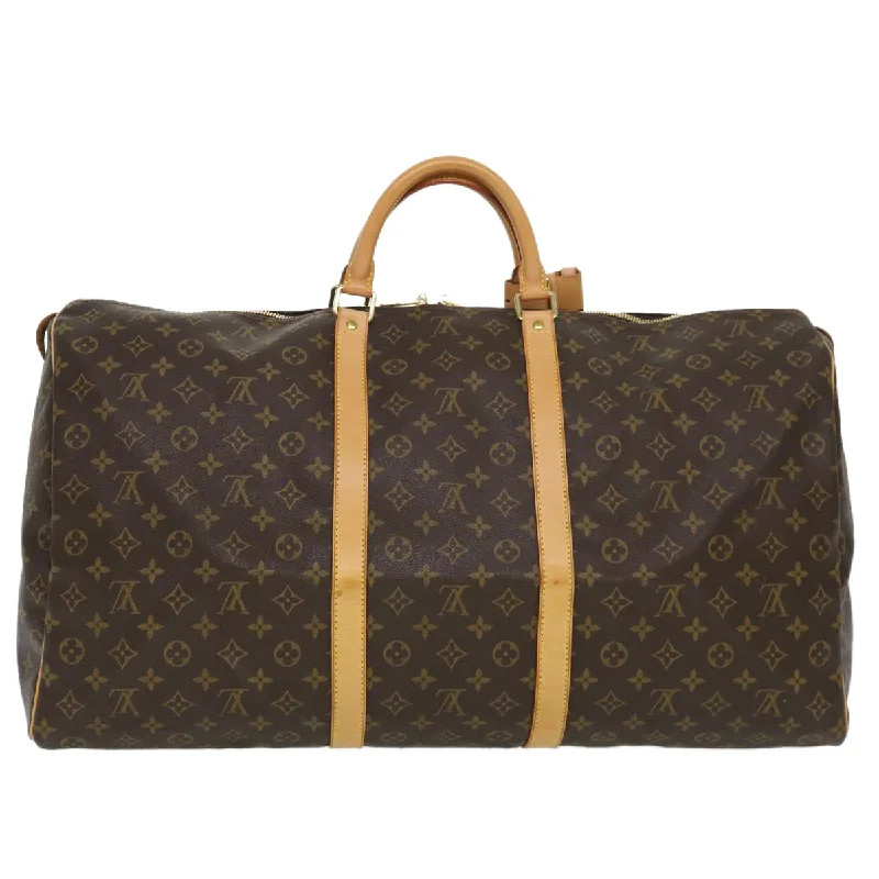 Louis Vuitton Brown Canvas Keepall 60 travel bag