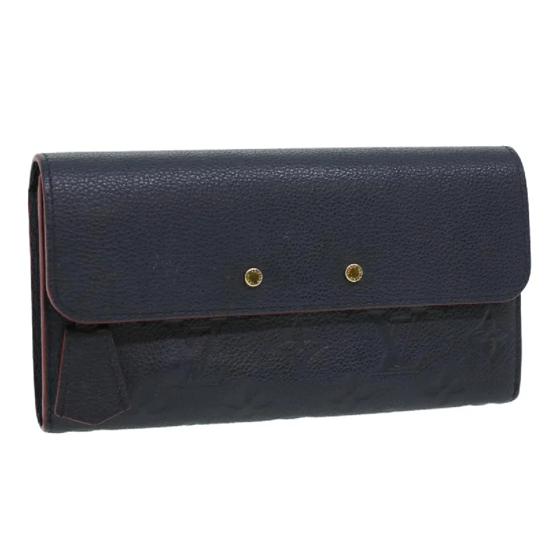 Louis Vuitton Navy Leather Pont Neuf wallet accessories