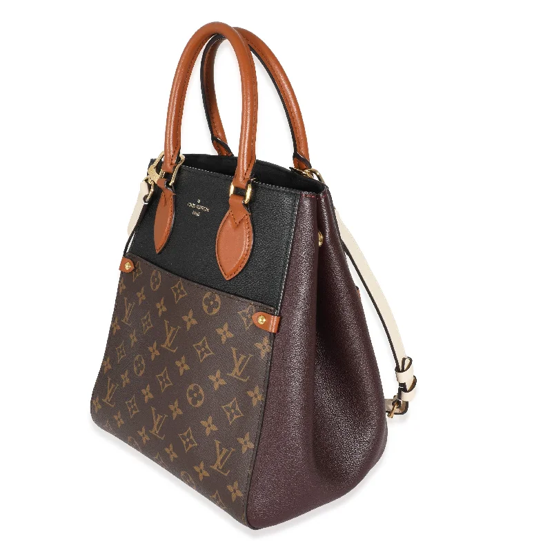 Louis Vuitton Monogram Canvas Calfskin Fold Tote MM