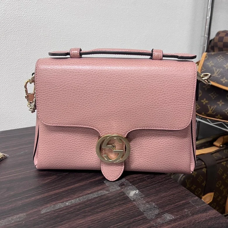 Gucci Leather Chain Crossbody Bag