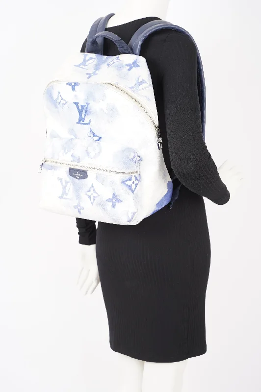 Louis Vuitton Womens Discovery Limited Edition Backpack Monogram / Blue