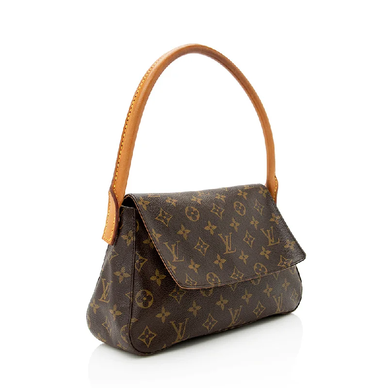 Louis Vuitton Vintage Monogram Canvas Mini Looping Shoulder Bag (SHF-21947)