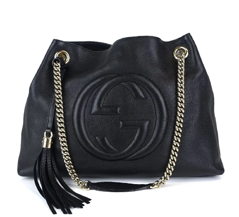 Soho Chain Strap Calf Leather Tassel Bag