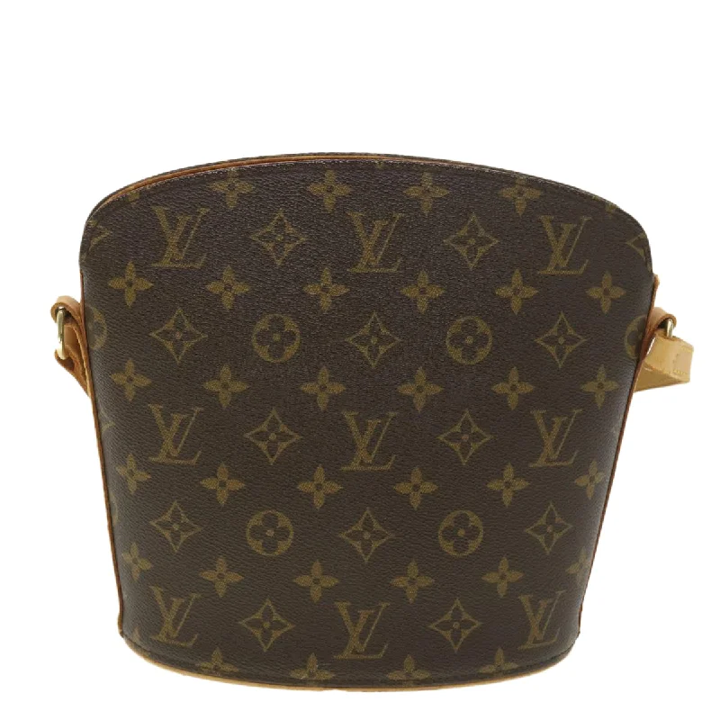 Louis Vuitton Brown Canvas Drouot shoulder bag