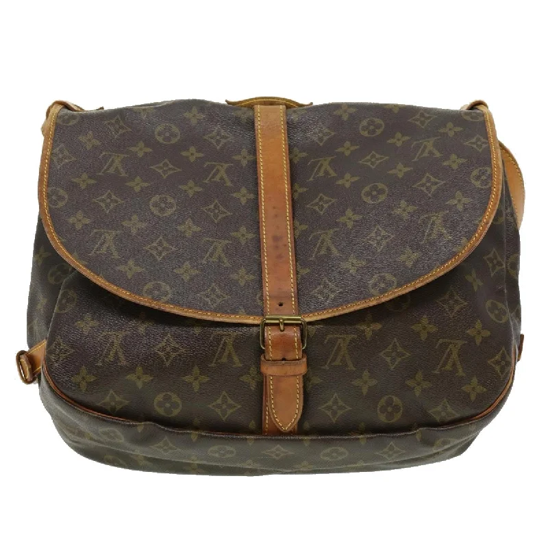 Louis Vuitton Brown Canvas Saumur 35 shoulder bag