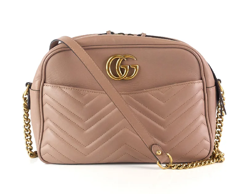 Marmont Matelasse Chevron Leather Medium Bag