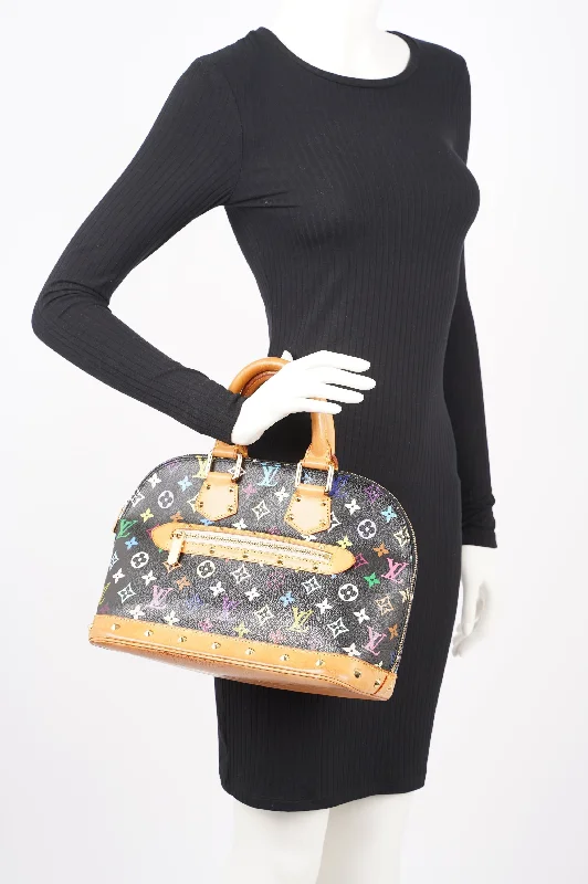 Louis Vuitton Womens Vintage Murakami Alma Black / Multi PM