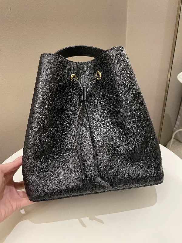 Louis Vuitton Neo Noe Bucket Bag Black Empreinte Leather