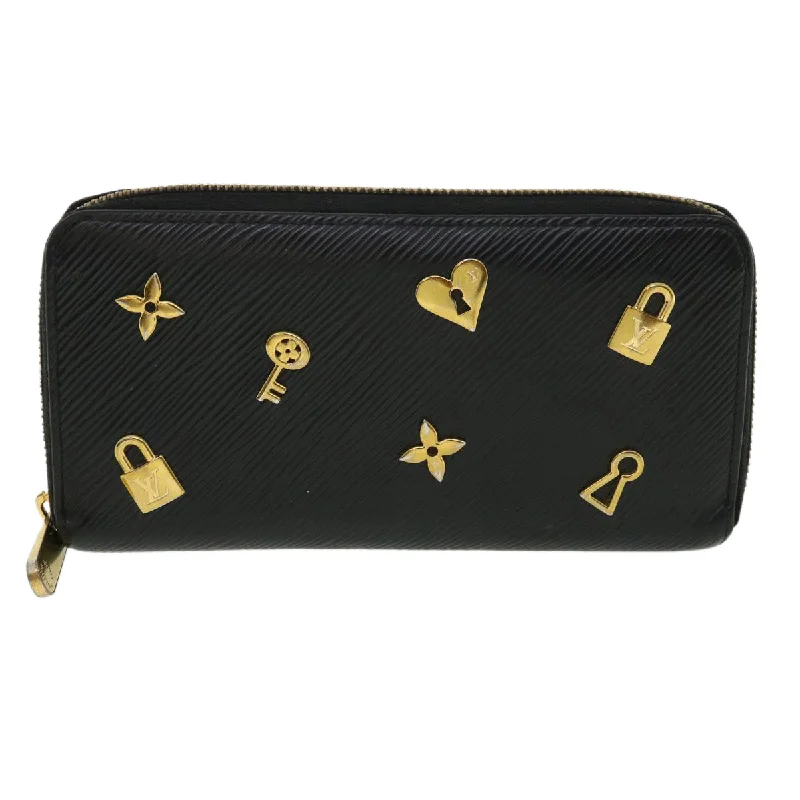 Louis Vuitton Black Leather Portefeuille zippy wallet accessories