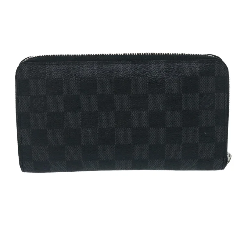 Louis Vuitton Gray Canvas Zippy organizer wallet accessories