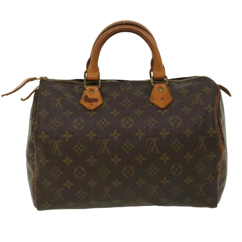 Louis Vuitton Brown Canvas Speedy 30 handbag bag