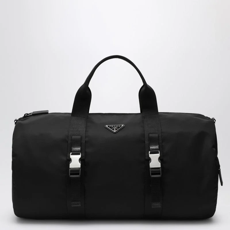 Prada Black Re-Nylon And Saffiano Travel Bag Men