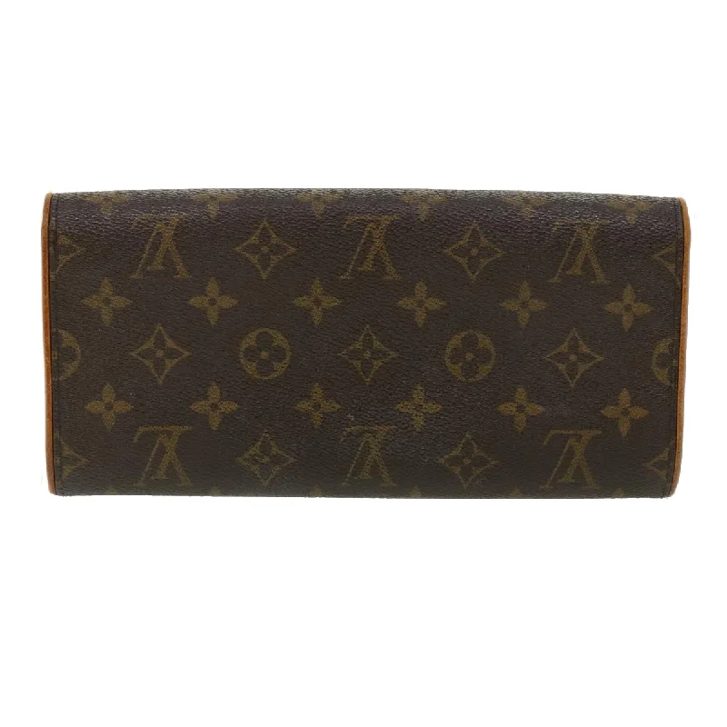 Louis Vuitton Brown Canvas Pochette Twin shoulder bag