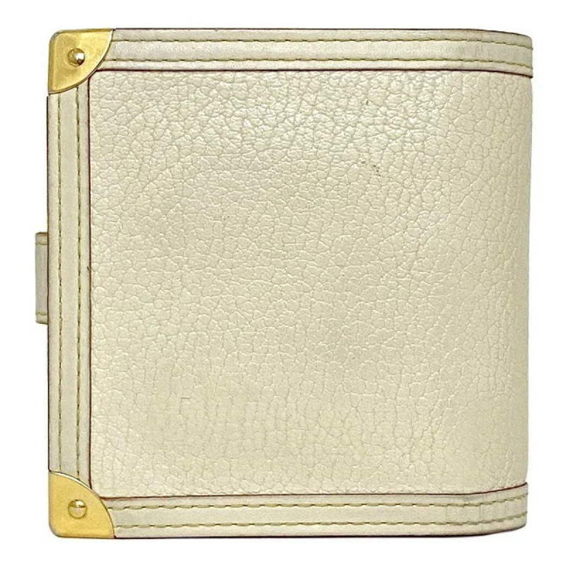 Louis Vuitton White Leather Suhali wallet accessories