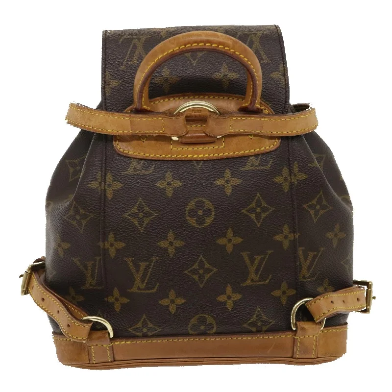 Louis Vuitton Gray Canvas Montsouris backpack bag