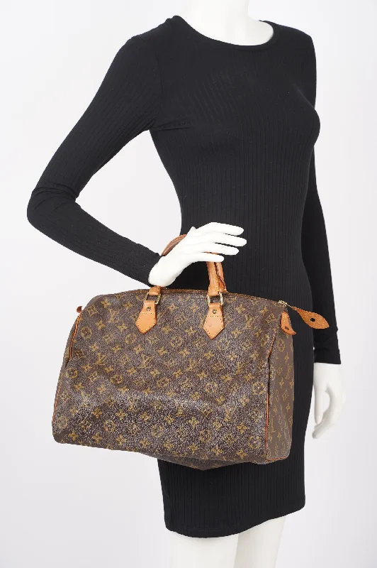 Louis Vuitton Womens Speedy Monogram Canvas 35