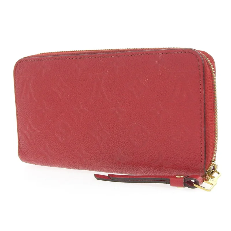 Louis Vuitton Red Leather Zippy wallet wallet accessories