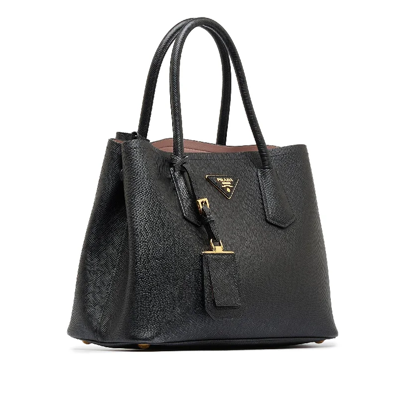 Prada Medium Saffiano Cuir Double Satchel (SHG-4OiFV8)