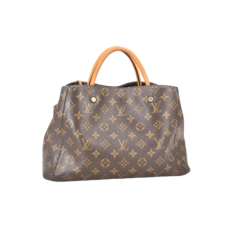 Louis Vuitton Brown Canvas Montaigne handbag bag