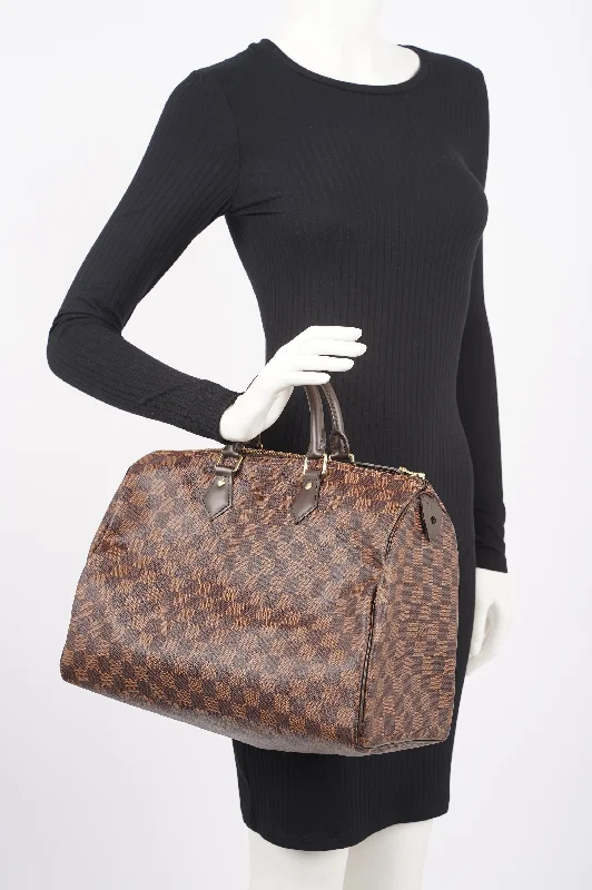 Louis Vuitton Womens Speedy Damier Ebene 35