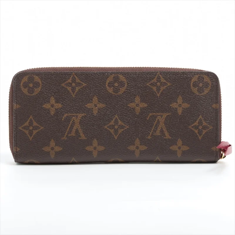 Louis Vuitton Monogram Clemence Long Wallet Fuchsia