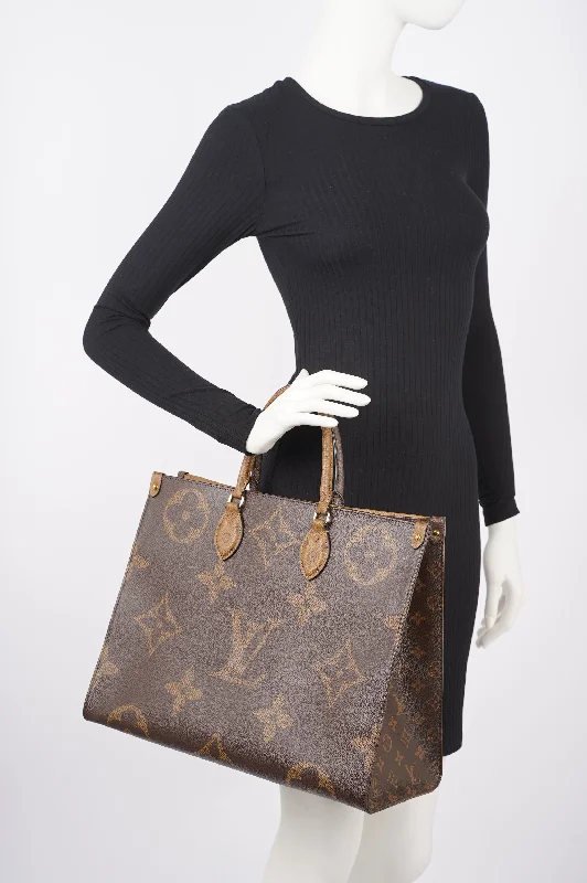 Louis Vuitton Womens On The Go Reverse Monogram GM