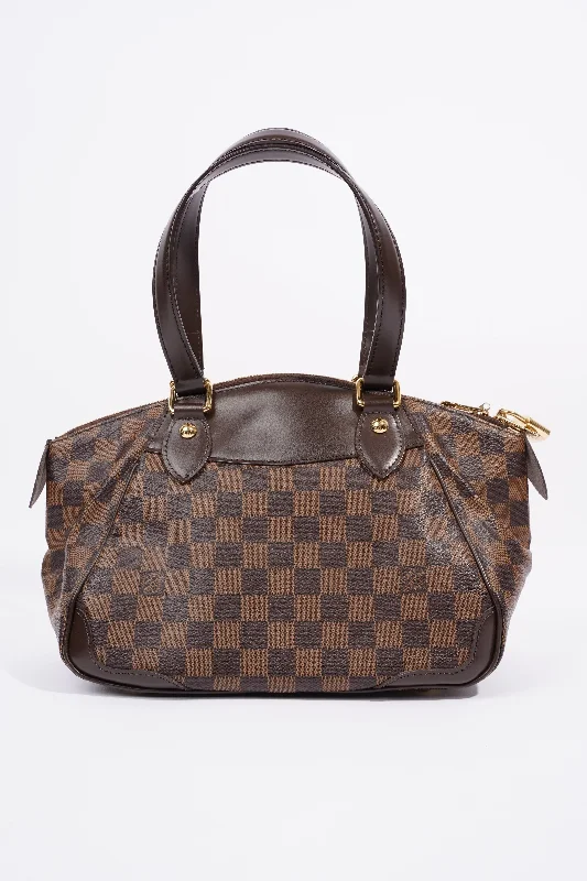 Louis Vuitton Womens Verona Bag Damier Ebene Canvas PM