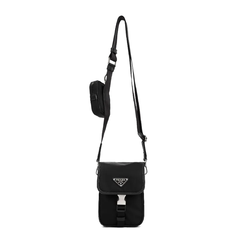 Prada Men Prada Crossbody Bag With Pouch