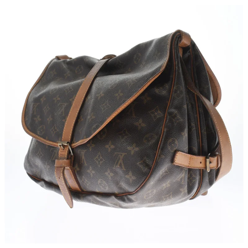 Louis Vuitton Brown Canvas Saumur 35 shoulder bag