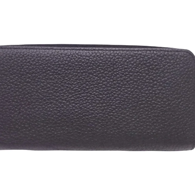 Louis Vuitton Black Leather Zippy Wallet Vertical wallet accessories