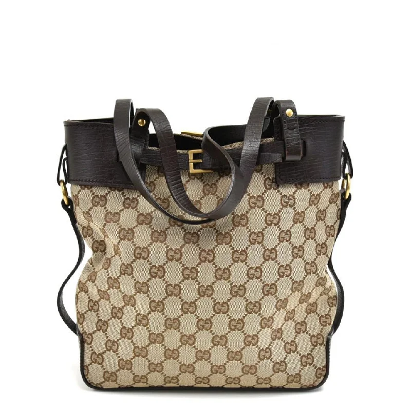 Monogram Canvas Ornamental Buckle Tote Bag