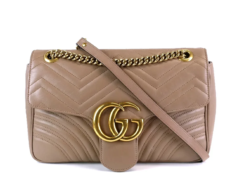 Marmont Matelasse Chevron Leather Small Bag