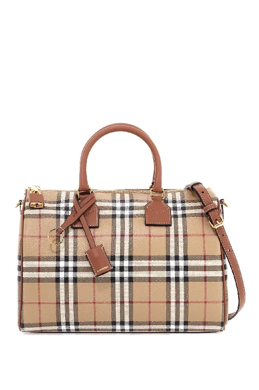 Burberry 'Check Media Bowling Bag' Women