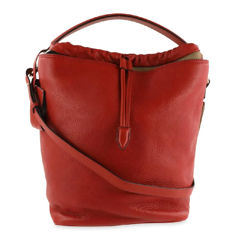 Burberry Ashby Red Leather Hobo Bag