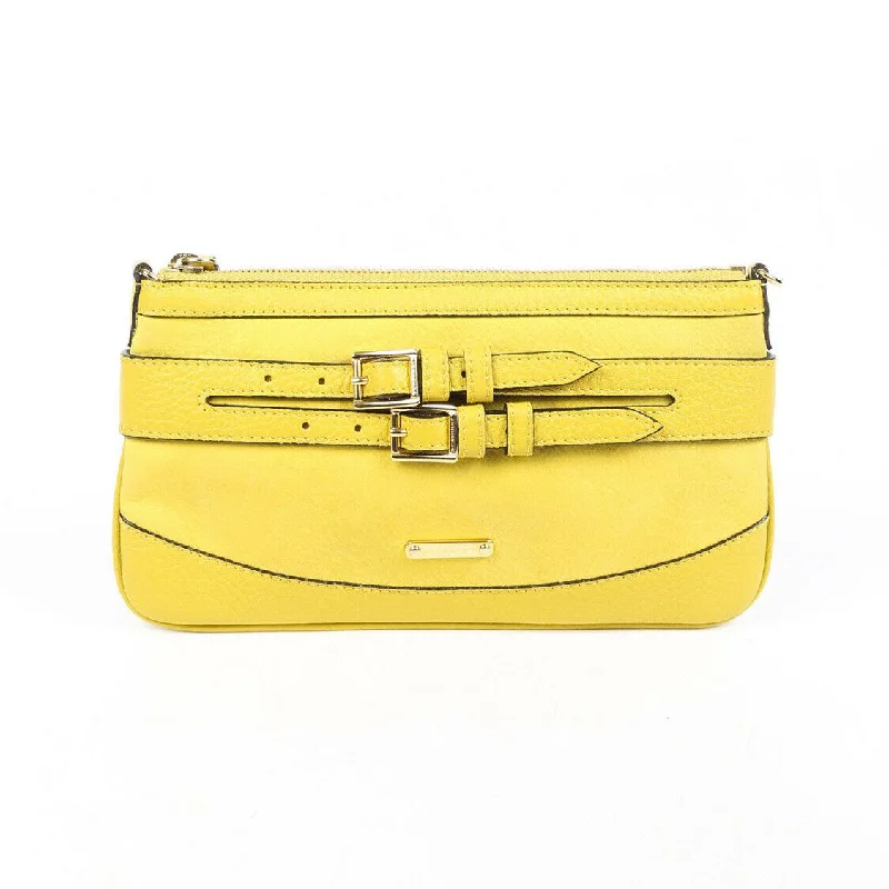 Burberry Bag Bridle Peyton Yellow Leather Crossbody