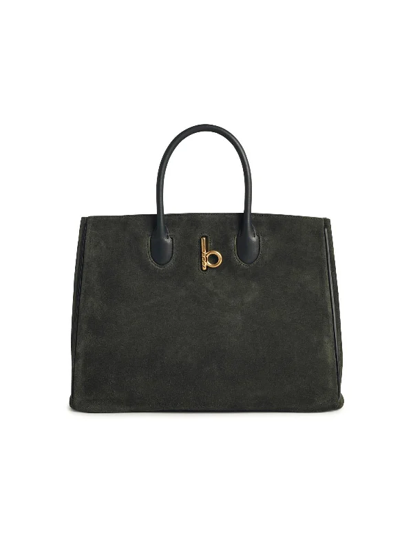 Burberry 'Rocking Horse' Green Suede Bag Women