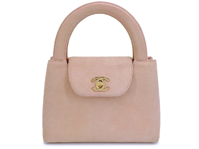 Chanel 1998 Vintage Pale Pink Mini Kelly Evening Bag 5FS