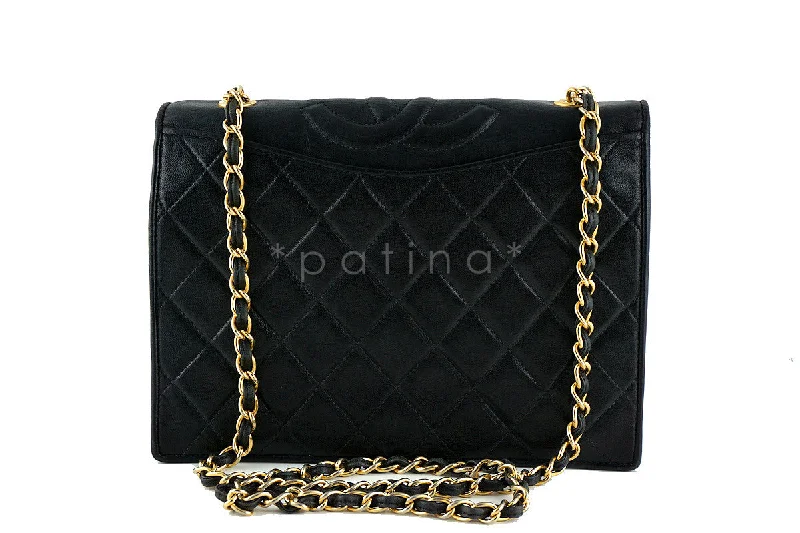 Chanel Black Quilted Vintage Timeless Classic Flap Bag