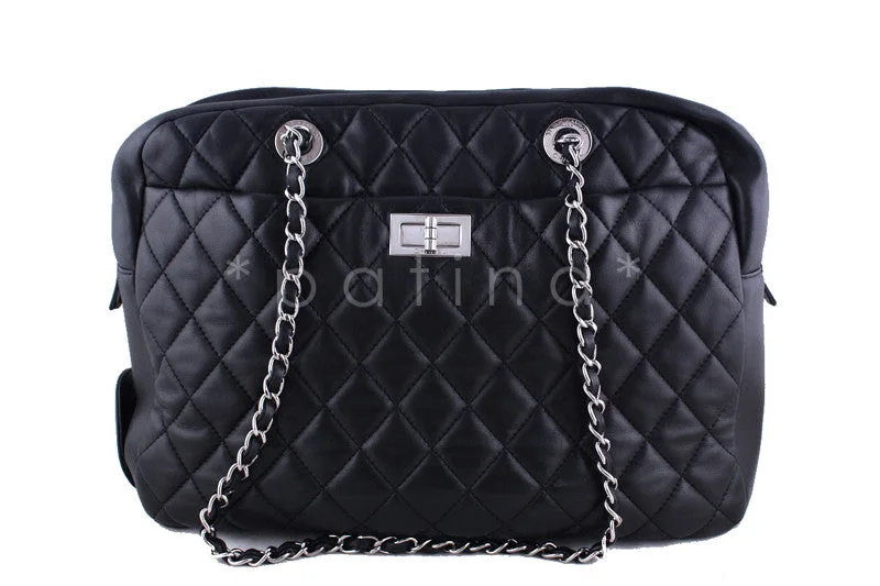 Chanel Black Rare Jumbo XL Reissue Camera Case, Coco Rain Bag