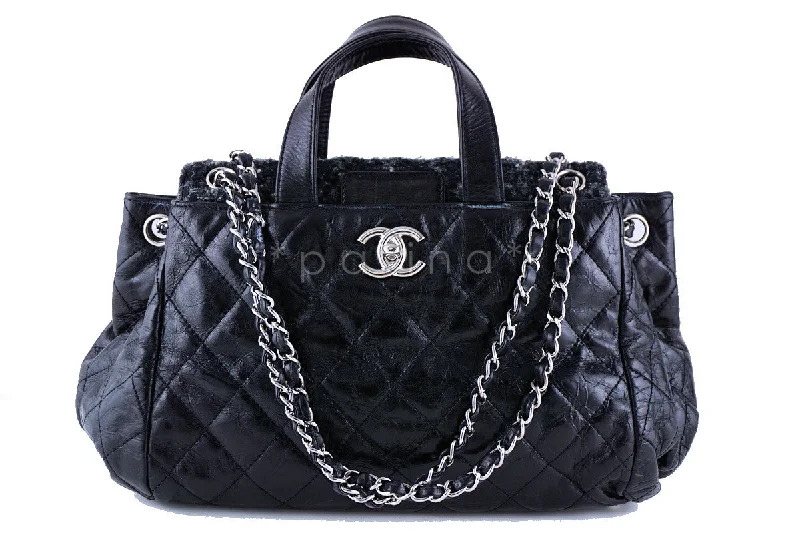 Chanel Black Tweed Classic Portobello Executive Tote Bag