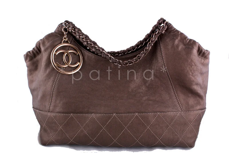 Chanel Bronze Coco Cabas Tote Bag, Rose Gold