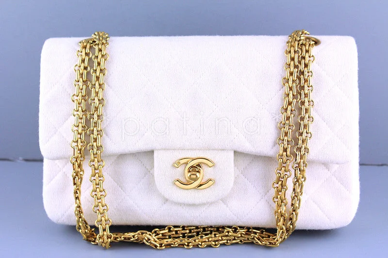 Chanel Medium-Large Ivory Classic 2.55 Flap Bag